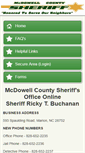 Mobile Screenshot of mcdowellsheriff.com