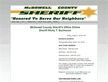 Tablet Screenshot of mcdowellsheriff.com